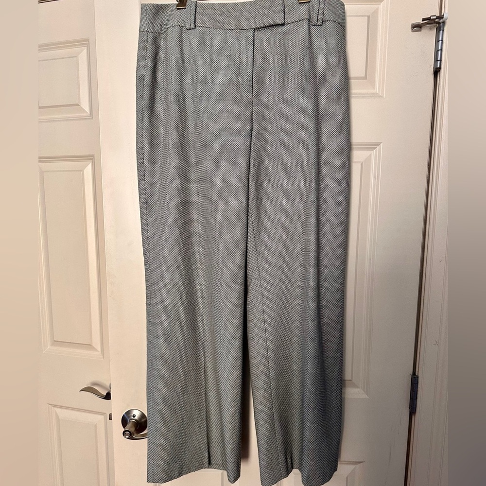 Ann Taylor Loft blue wool trousers